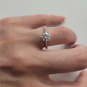 1 CT Sapphire Engagement Ring Size 6,7,8